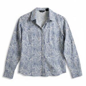 Eddie Bauer paisley long-sleeve button-down shirt